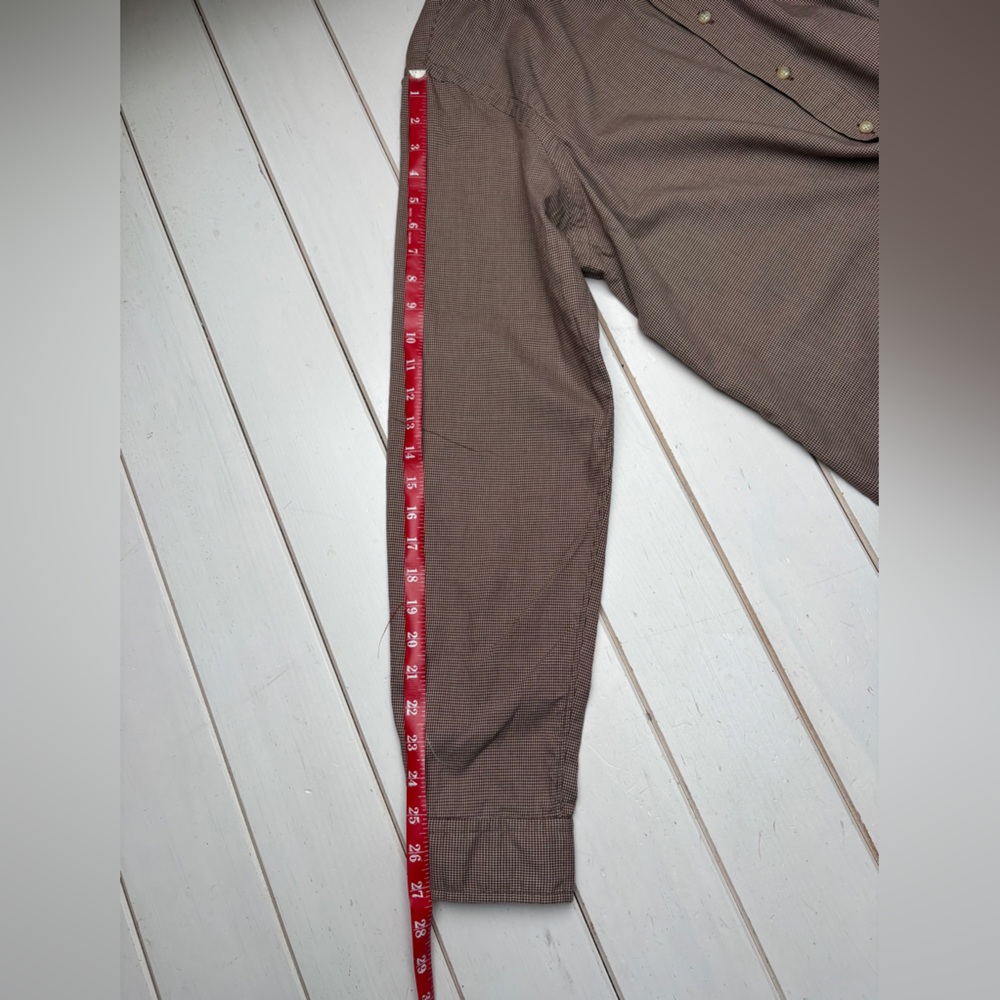 Ralph Lauren Brown Microcheck Button-Down Shirt - Picture 11 of 13